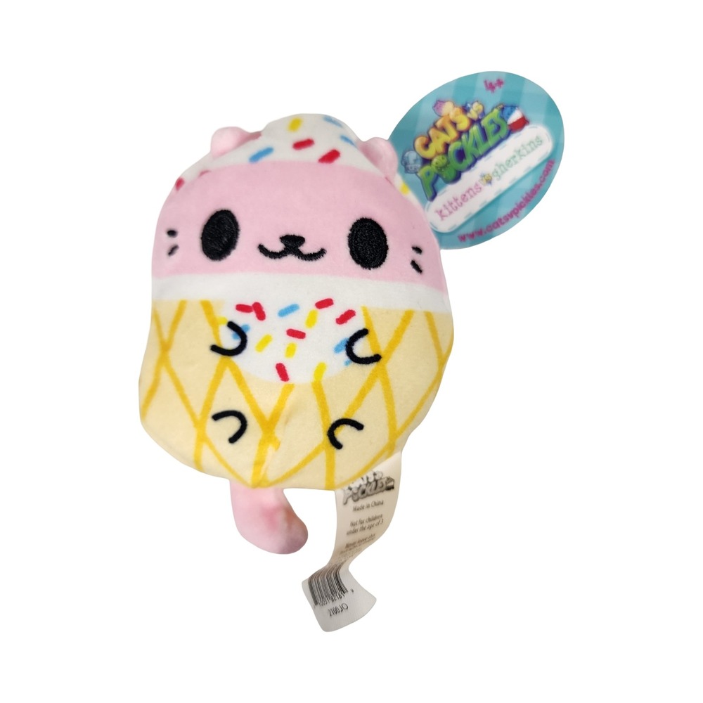 Cats vs Pickles‎ Kittens Sprinkles Sherkins Ice Cream Cat Plush Toy New With Tag
